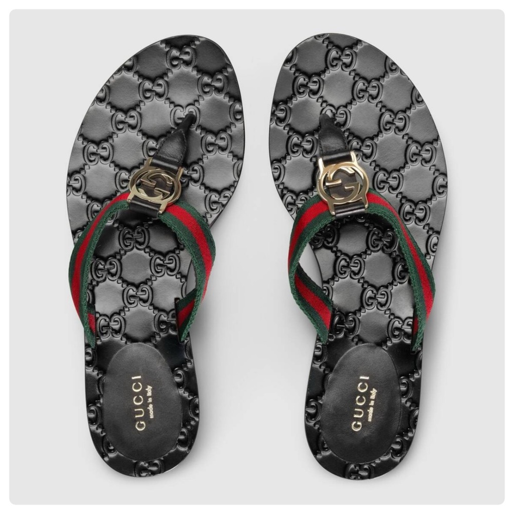 gucci Wed StrapThong Sandals